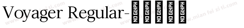 Voyager Regular字体转换